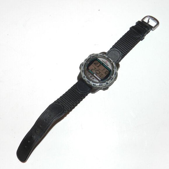 Vintage Timex Expedition Digital Compass Watch Men Black Strap Band New Battery - Picture 2 of 14